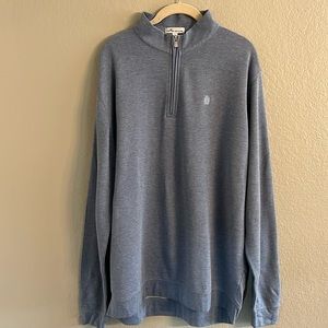 Peter Millar quarter zip long sleeve pullover XL  blue